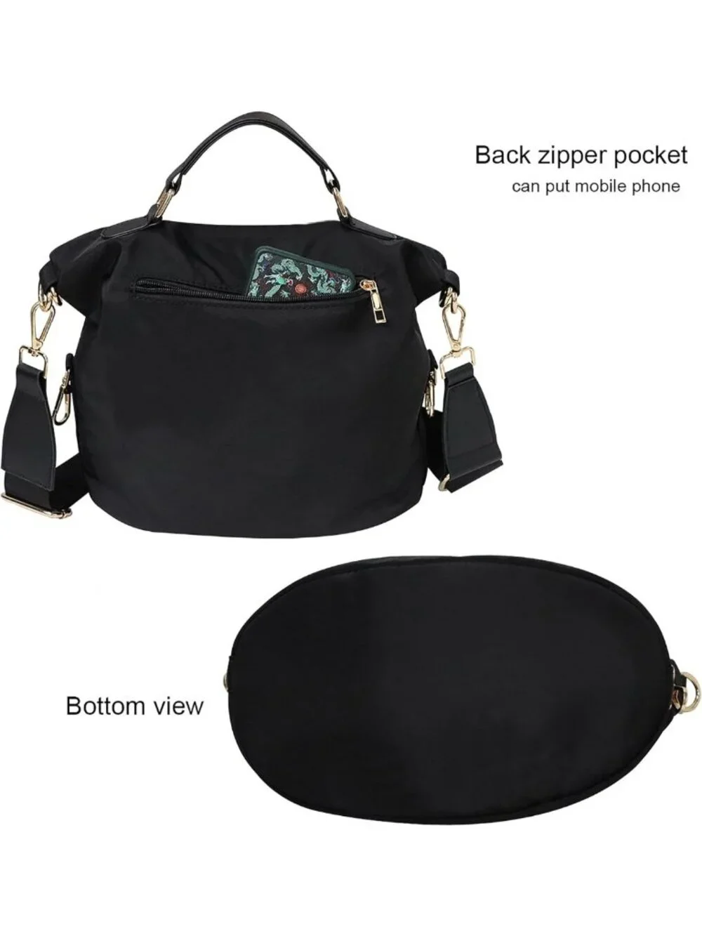Lightweight Anti-Theft Nylon Handbag | Casual Travel & Shopping Shoulder
